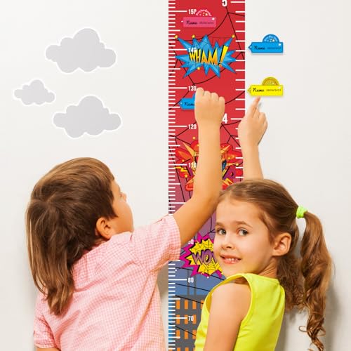 Hero Themed Kids Growth Chart for Wall