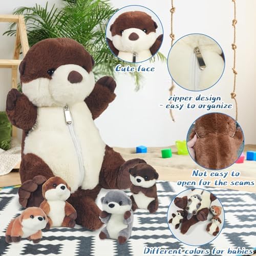 5 Pcs Sea Otter Plush Set