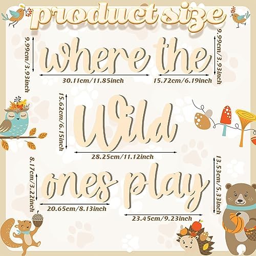 Kigley 5 Pcs Wall Decor for Kids Room