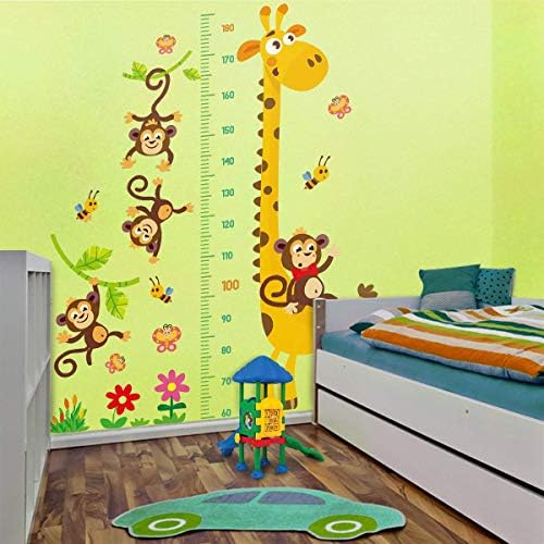 DEKOSH Giraffe Monkeys Kids Height Chart
