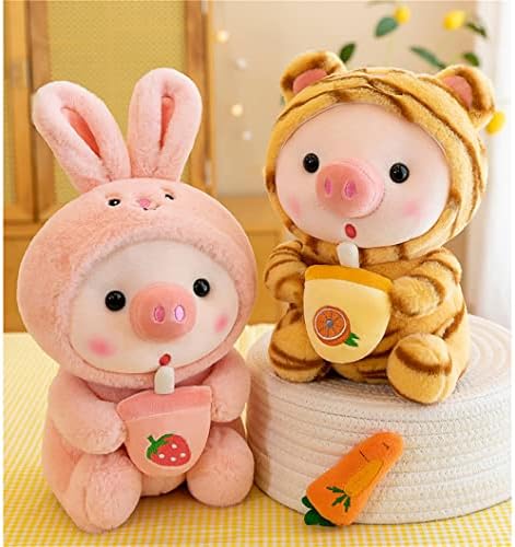 LANFIRE Pig Plush Pillow Dressed as Frogs Tigers Rabbits Unicorn