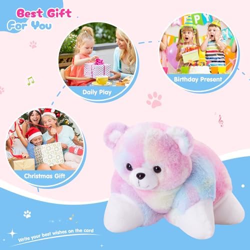 Glow Guards Light Up Musical Teddy Bear Pillow