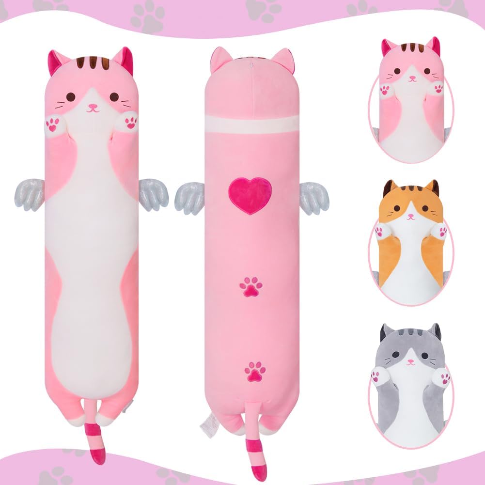 Sausudols Long Cat Plush Pillow