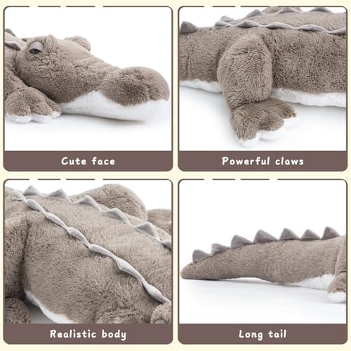 MorisMos 46 Inch Giant Alligator Plush