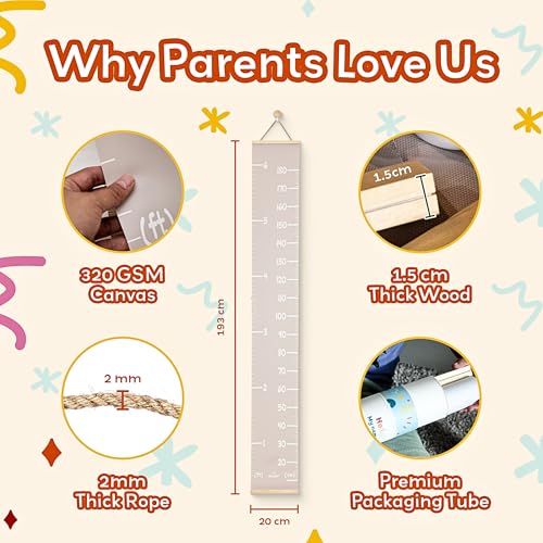 Customizable Kids Height Wall Chart 1