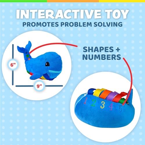 Buckle Toys Blu Whale Stuffed Animal