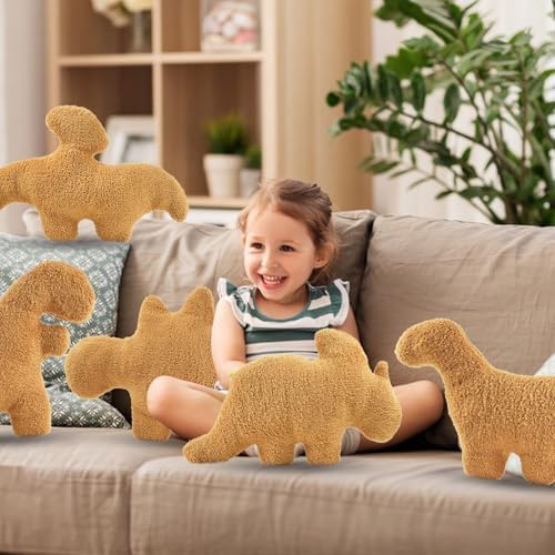 Dino Nugget Plush Pillow for Kids Room Decor
