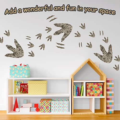 90 Pcs Dinosaur Footprints Wall Decals