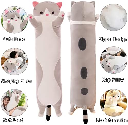 Giant Cat Plush Pillow for Kids and Girlfriend