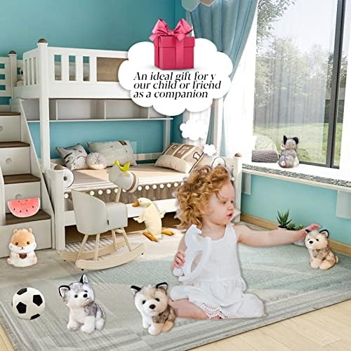 79 Inch Plush Husky Pillow Toy for Kids