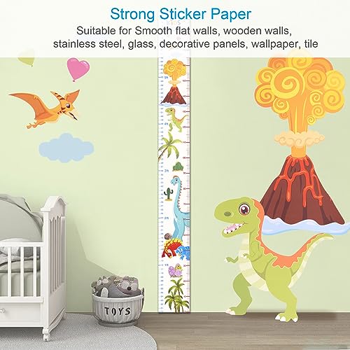 Baby Height Growth Chart with Dinosaur Design