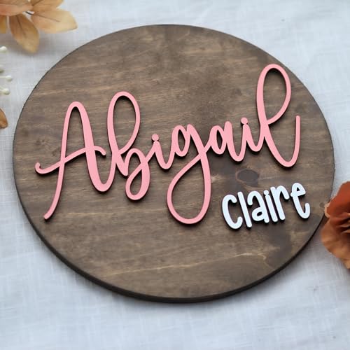 Custom 3D Baby Name Sign with 30 Colors