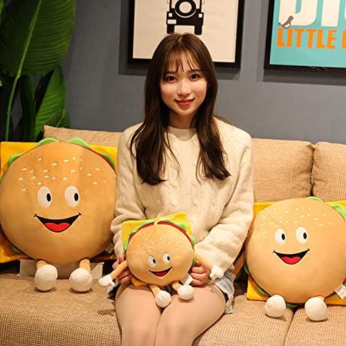GUDVES Hamburger Plush Pillow Toy
