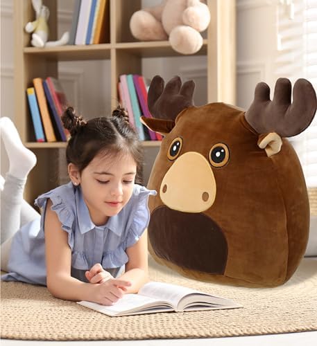DolliBu Snug Mooshies Moose Plush Toy 17 inches