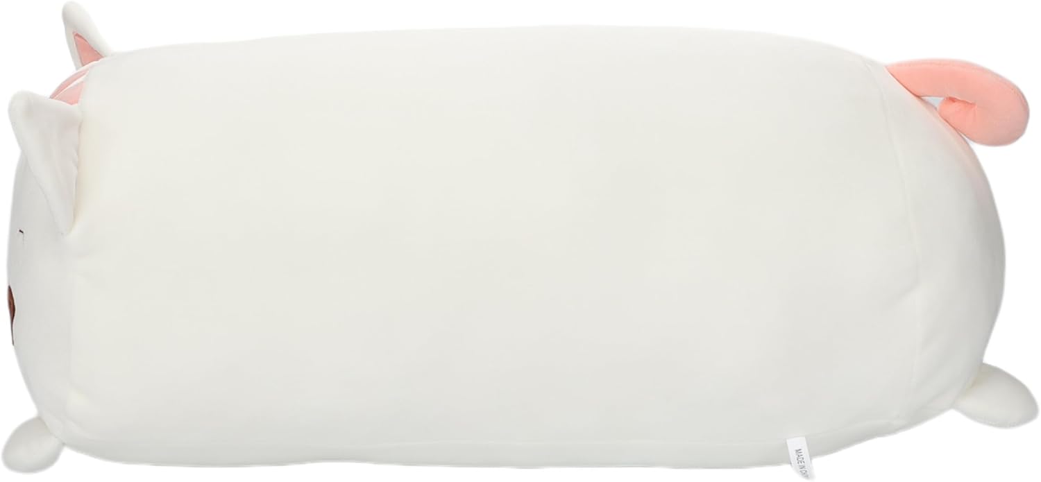 TemBe 236 Inch White Cat Plush Pillow