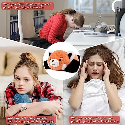 Niuniu Daddy Weighted Red Panda Plush Pillow 1