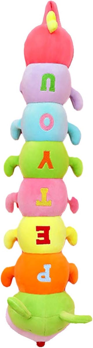 Multicolor Caterpillar Plush Hugging Pillow