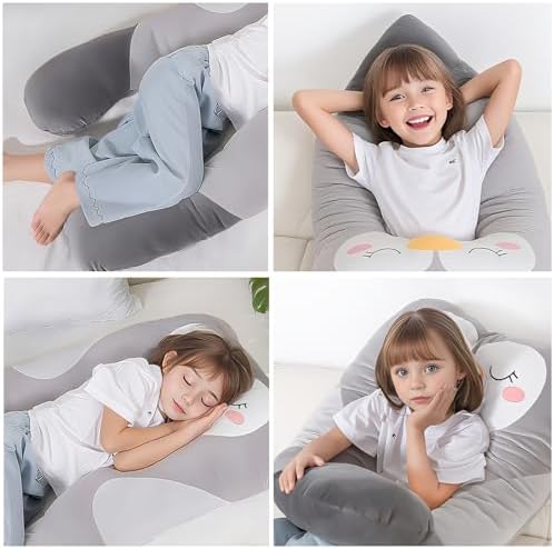 47x23 Inch U Shaped Plush Body Pillow for Kids 1