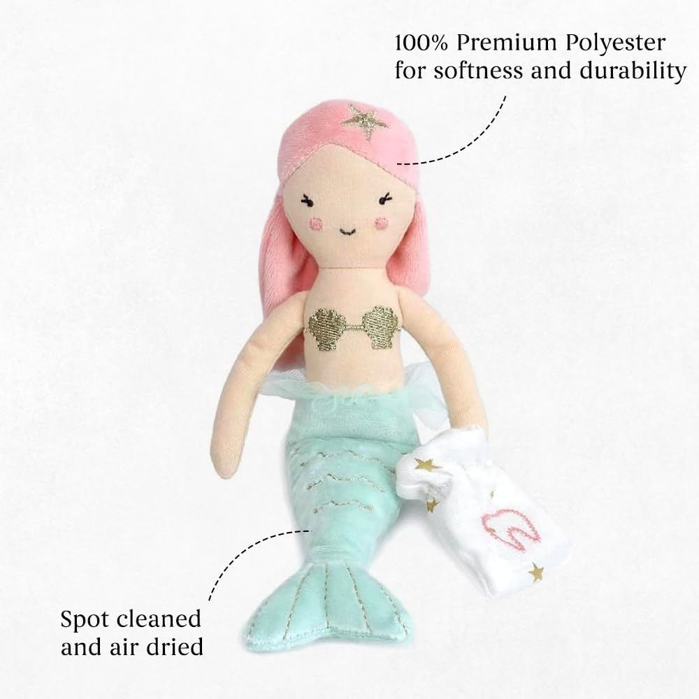 MON AMI Mermaid Tooth Fairy Doll 10 Inch