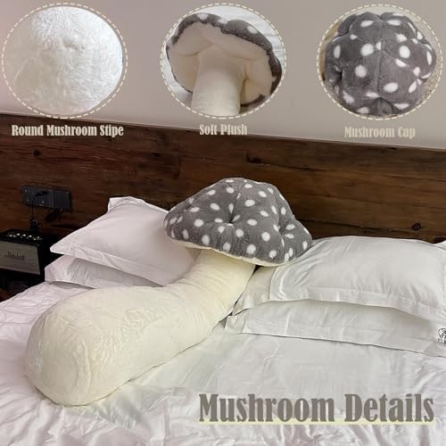 Hofun4U Mushroom Plush Pillow - 30 Inch 1
