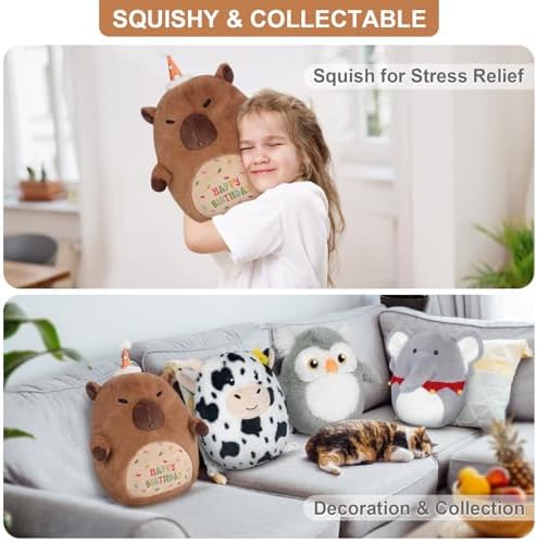 Capybara Plush Pillow for Cuddling and Relaxation