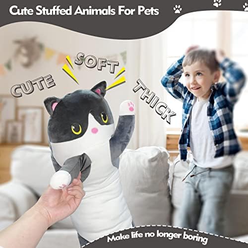 Kawaii Long Cat Plush Pillow for Kids