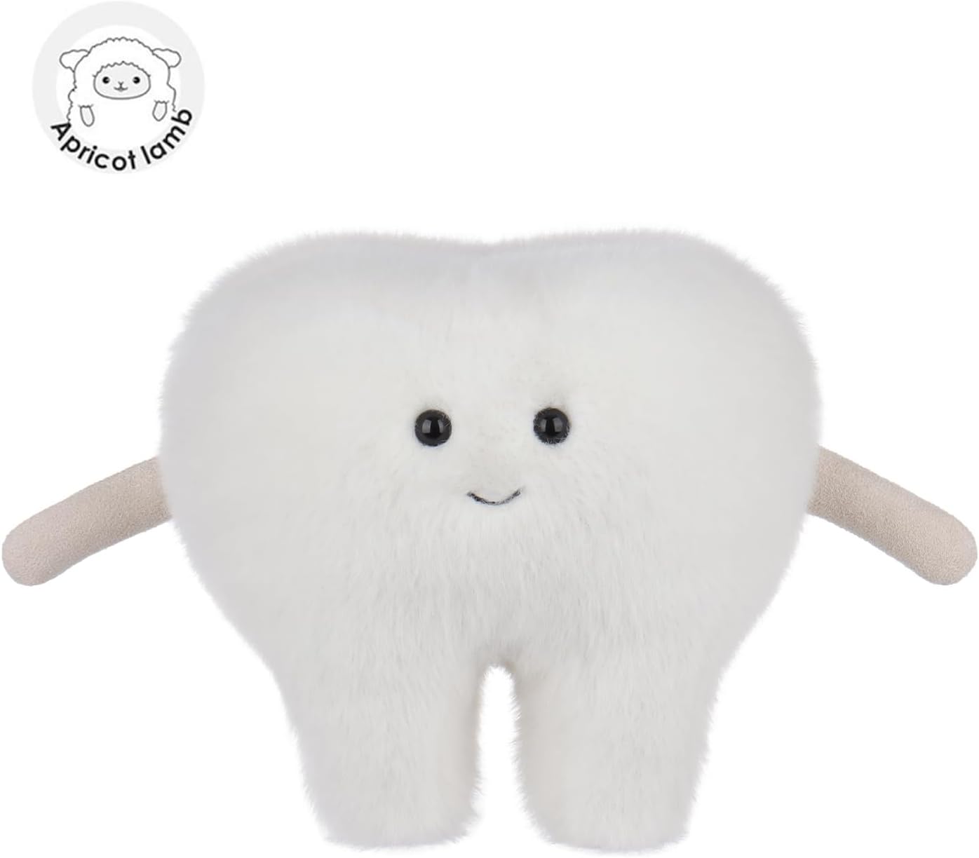 Apricot Lamb Plush Stuffed Tooth Toy for Kids