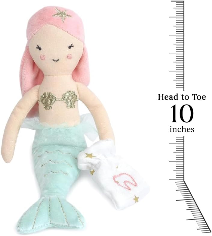 MON AMI Mermaid Tooth Fairy Doll 10 Inch