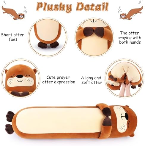 Kawaii Large Plush Otter Pillow