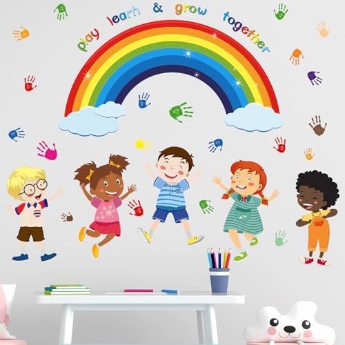 Play Learn Grow Wall Decals