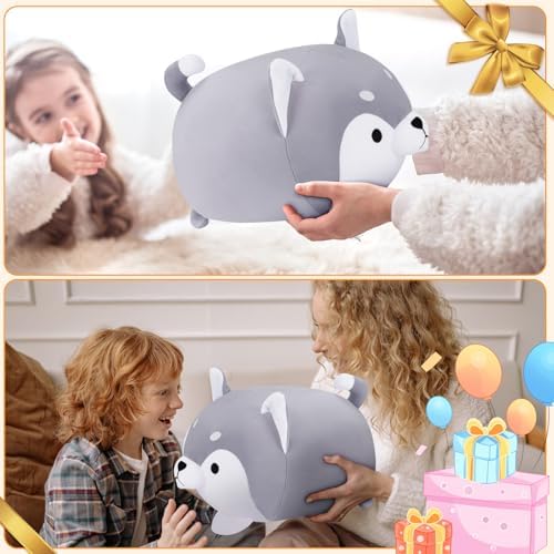 Achwishap Kawaii Husky Plush Pillow