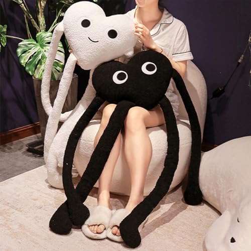 White Heart Plush Pillow 3937in