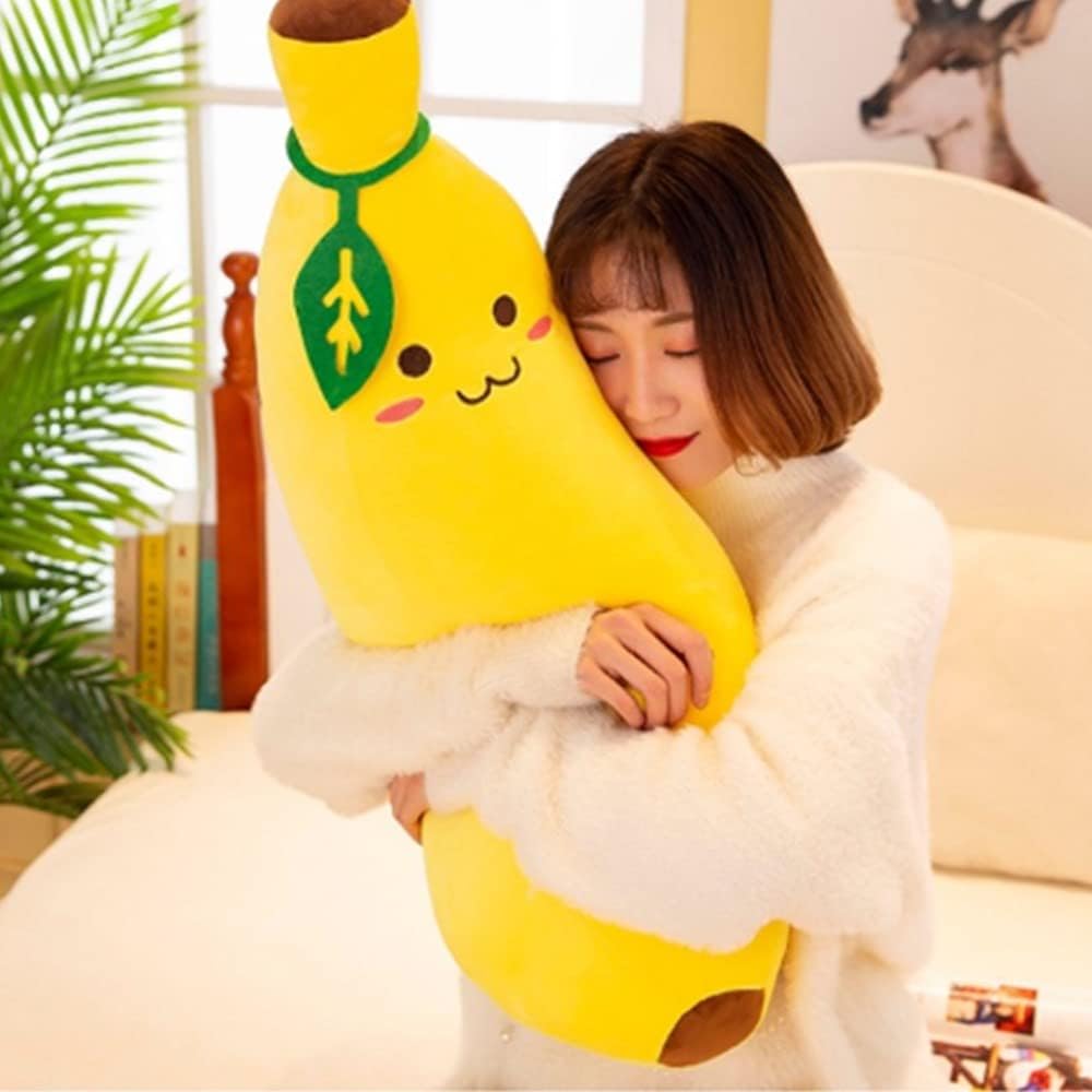 Banana Plush Stuffed Animal Toy Hugging Pillow for Kids