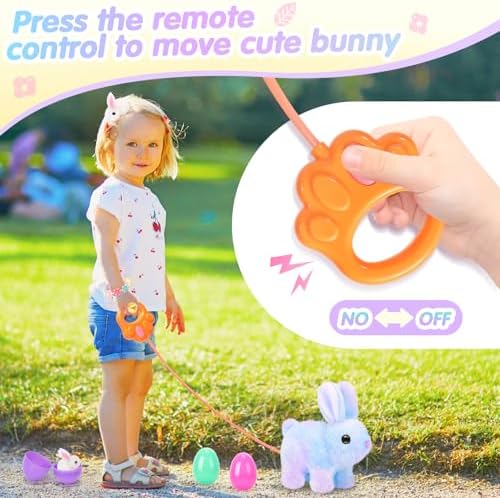 Plush Bunny Easter Toy with Sound and Movement