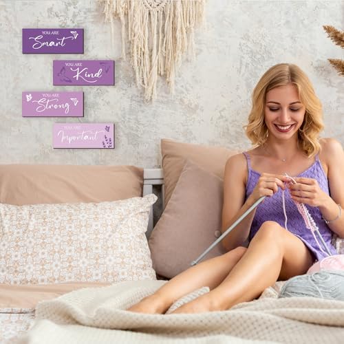 Elegant Purple Butterfly Wall Decor Set