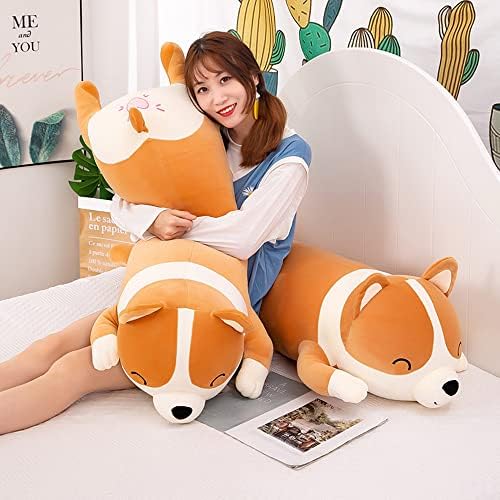 Yellow Plush Corgi Pillow Toy 100cm