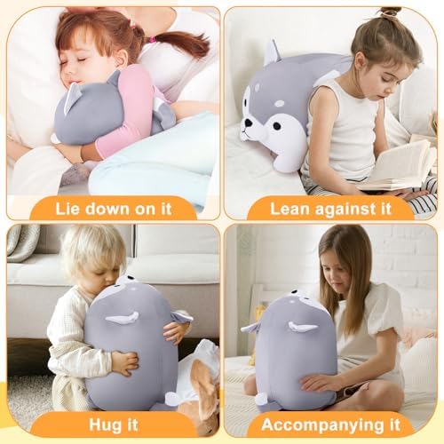 Achwishap Kawaii Husky Plush Pillow