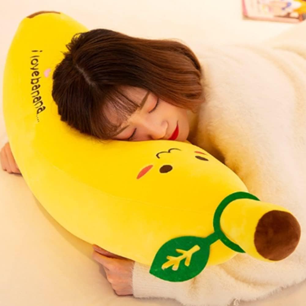 Banana Plush Stuffed Animal Toy Hugging Pillow for Kids