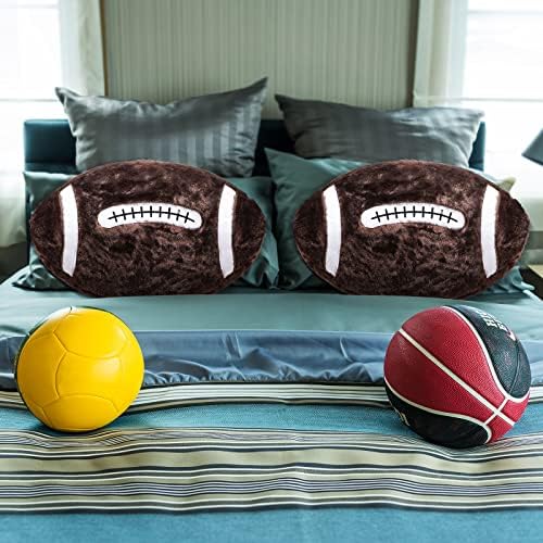 Jetec Football Shaped Plush Pillow Set