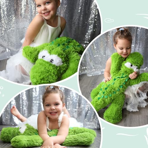 Tezituor 28 Inch Alligator Plush Pillow