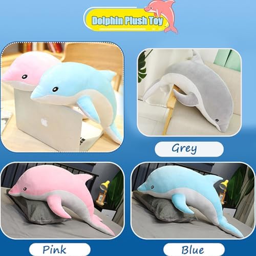 Dolphin Plush Pillow Soft Stuffed Animal Toy