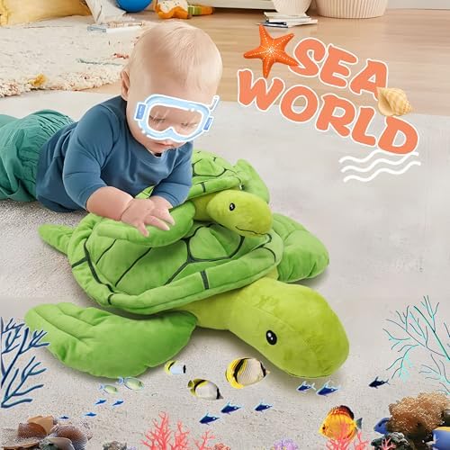 Giant Turtle Plush Animal 24 Inch Soft Pillow