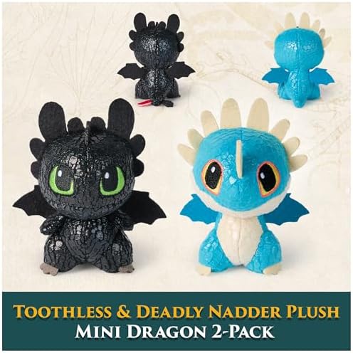 Dreamworks Dragons Toothless Deadly Nadder Plushies