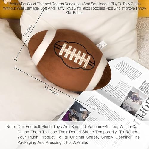 Football Plush Pillow for Boys 1-3 Years
