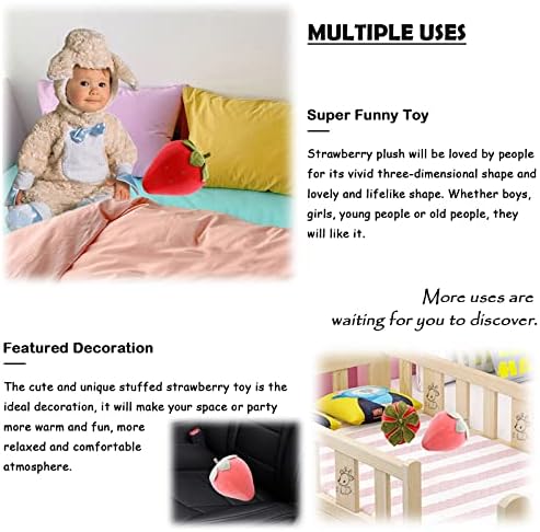 Strawberry Plush Toy for Kids 9 Inch Cute Design