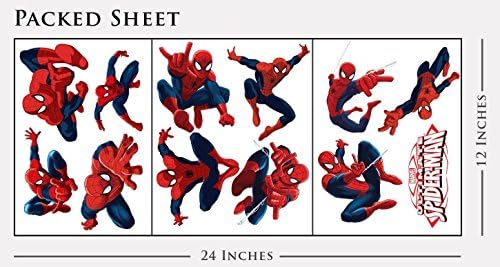 Spiderman Sticker Pack for Kids Room Wall Decor