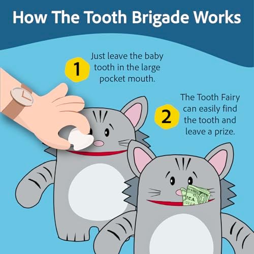 Tooth Fairy Pillow with Large Pocket Mouth