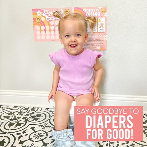 Hadley Designs Retro Potty Training Chart for Toddler Girls 1