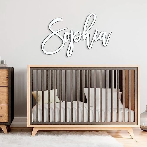 Personalized Wooden Name Sign for Nursery Wall Decor