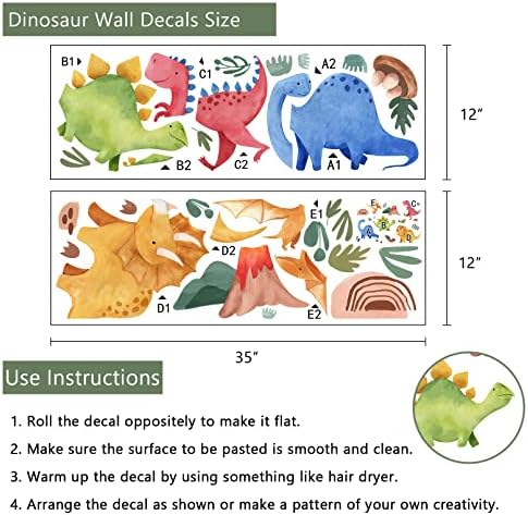 Yovkky Baby Dinosaur Wall Decals